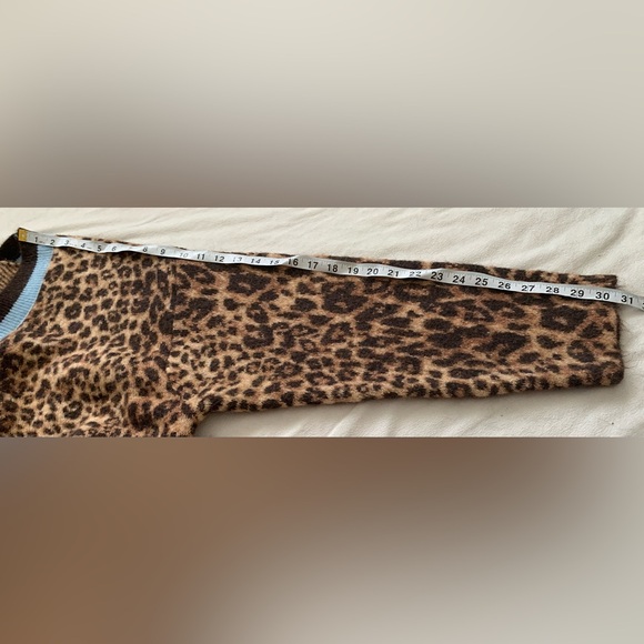 KBB by KAHLANA Women's 'The Slouchy Cardigan' - Tan Leopard Medium - Picture 12 of 16